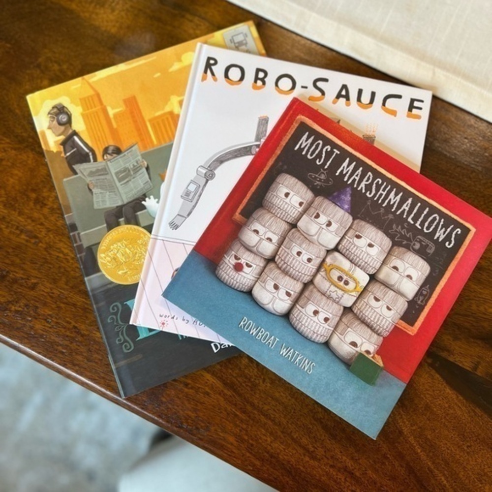 3 Kids Book Bundle - Robo-Sauce, The Adventures of Beekle, Most Marshmallows